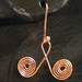 Copper Wire Spiral Earrings
