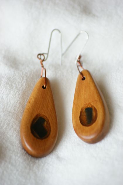 Matai/Seaglass earrings