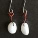 Quartz stone earrings. 