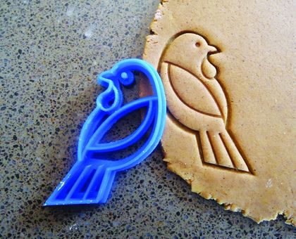 3D Printed Tui Bird Cookie Cutter