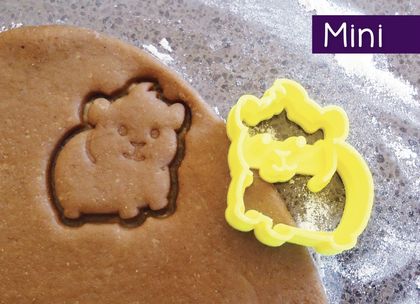 Mini 3D Printed Guinea Pig or Hamster Cookie Cutter