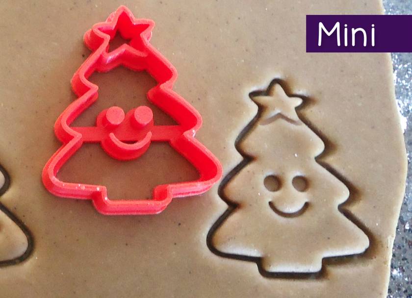 Printed Christmas Tree Cookie Cutter Felt