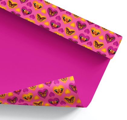 Wrapping Paper – Monarch + Kahu Kowhai: NZ Flora and Fauna