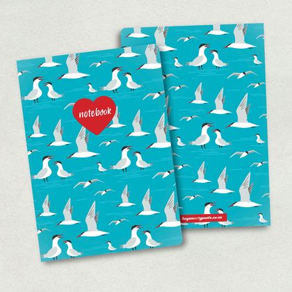 A5 Notebook – Taranui/Caspian Tern: NZ Flora and Fauna
