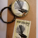 Native Bird Postage Stamp Keychains