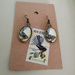 Postage Stamp Oval Earrings 