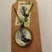 Fantail Kingfisher Postage Stamp Necklace