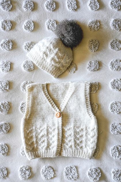 Piper Vest and Hat - Baby Cakes by lisaFdesign