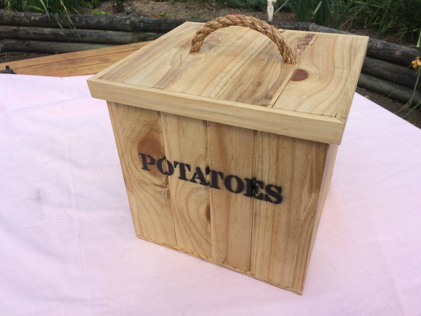 Vegetable Storage Bins 1 X Potato, Wooden Storage Bins For Potatoes And Onions