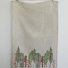 Block printed tea towel - Native leaves