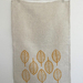 Block printed tea towel - Scandi leaves