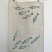 Block printed tea towel - Scandi fish