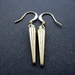 gold spike earrings