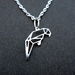 sale - Geo parrot outline necklace