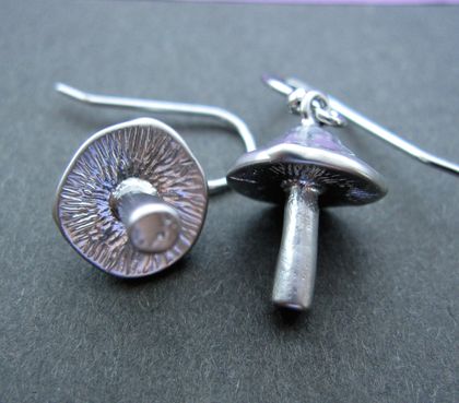 mushroom earrings