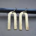 Minimalist brass earrings