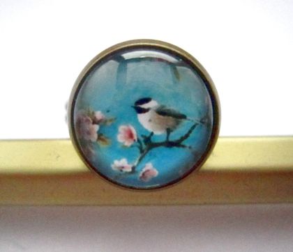 sale - bird and blossom ring