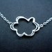 Cloud necklace - silver lining