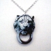Lion head door knocker necklace