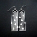 Stainless steel nouveau rain earrings