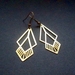Brass cut out earrings