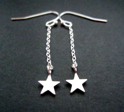 teeny tiny star earrings