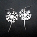 stainless steel dandelion earrings