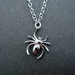 tiny spider necklace