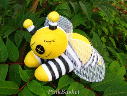 Sleeping buddy Bee Happy, soft toys | Felt