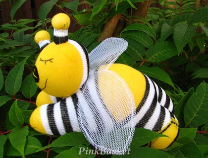 Sleeping buddy Bee Happy, soft toys | Felt