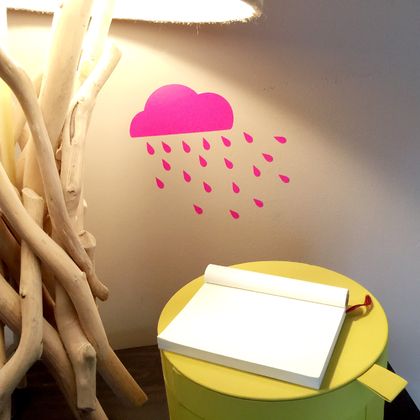 Raindrops are falling on my head wall sticker
