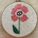 Hand Embroidered Magic Eye Flower
