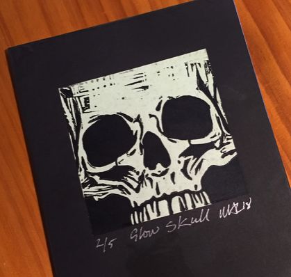 Glow in Dark Skull Print - Scary Edition