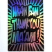 Wham Bam - Holographic Silver Foil Lino Print