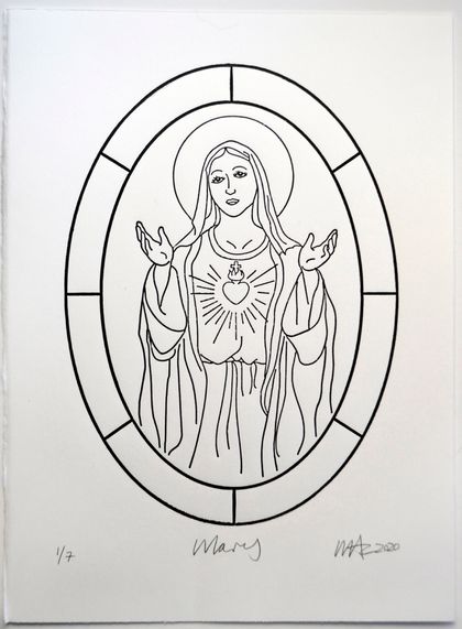 Mary- Limited Edition Relief Print -  2020
