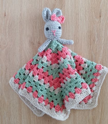 Bunny Lovey crochet comforter blanket