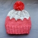 Chunky Cupcake knitted beanie with oversized pompom