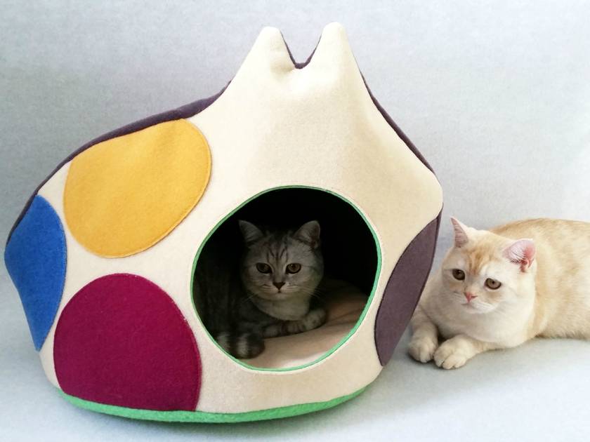 Designer Cat Beds, Goodwin Designer Round Cat Bed