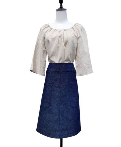 A-Line Skirt With A Waistband.