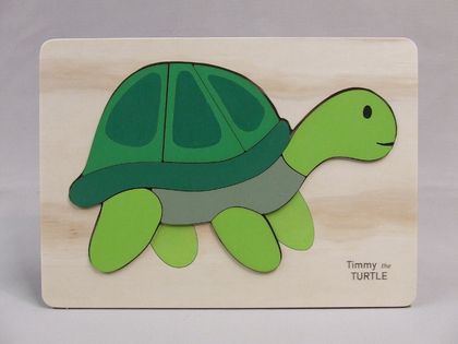 Wooden Puzzle - Turtle A4