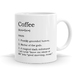 Coffee Definition Mug 11oz Coffee / Tea Mug