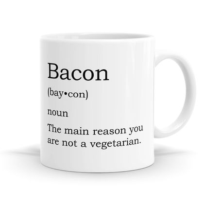 Bacon Definition Mug 11oz Coffee / Tea Mug