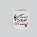 Without Music Life would B flat Mug. Fun Gift for all music lovers