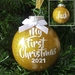 Personalised My First Christmas Glitter Ornament