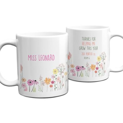 Teacher Help Grow Personalised Mug