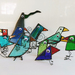 Stained Glass Mystery Scrappy Bird