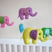 Rainbow Baby Elephants - Felt Nursery Mobile | Felt