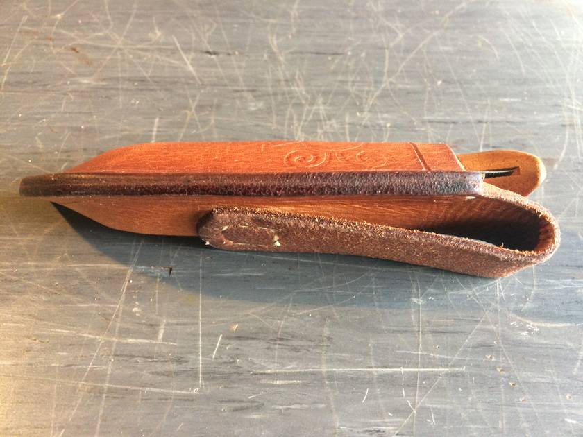 Leather #8 Opinel Knife Sheath