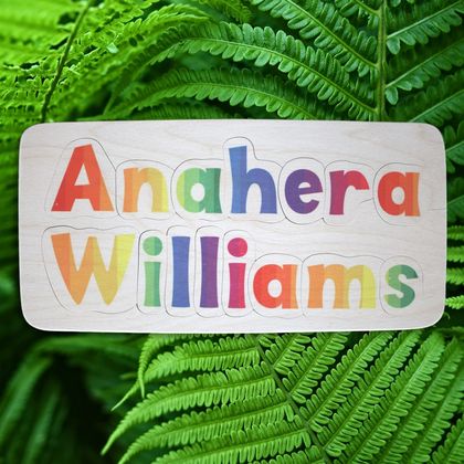 Personalized Wooden Name Puzzle | 2 Rows