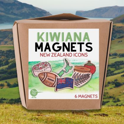 Kiwiana Wooden Magnet Set